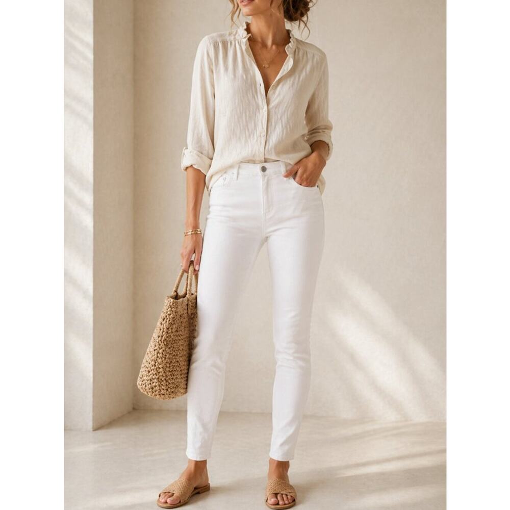 Kut From The Kloth Diana White Skinny Jeans Size 2